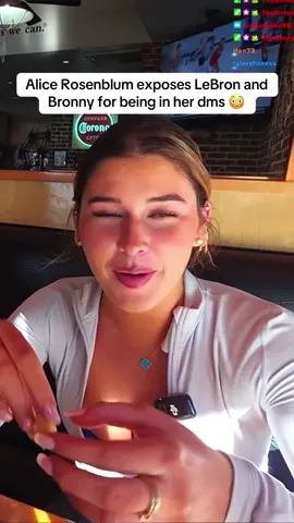 Alice Rosenblum exposes LeBron and Bronny for being in her dms 😳 #alicerosenblum #viral #fyp 