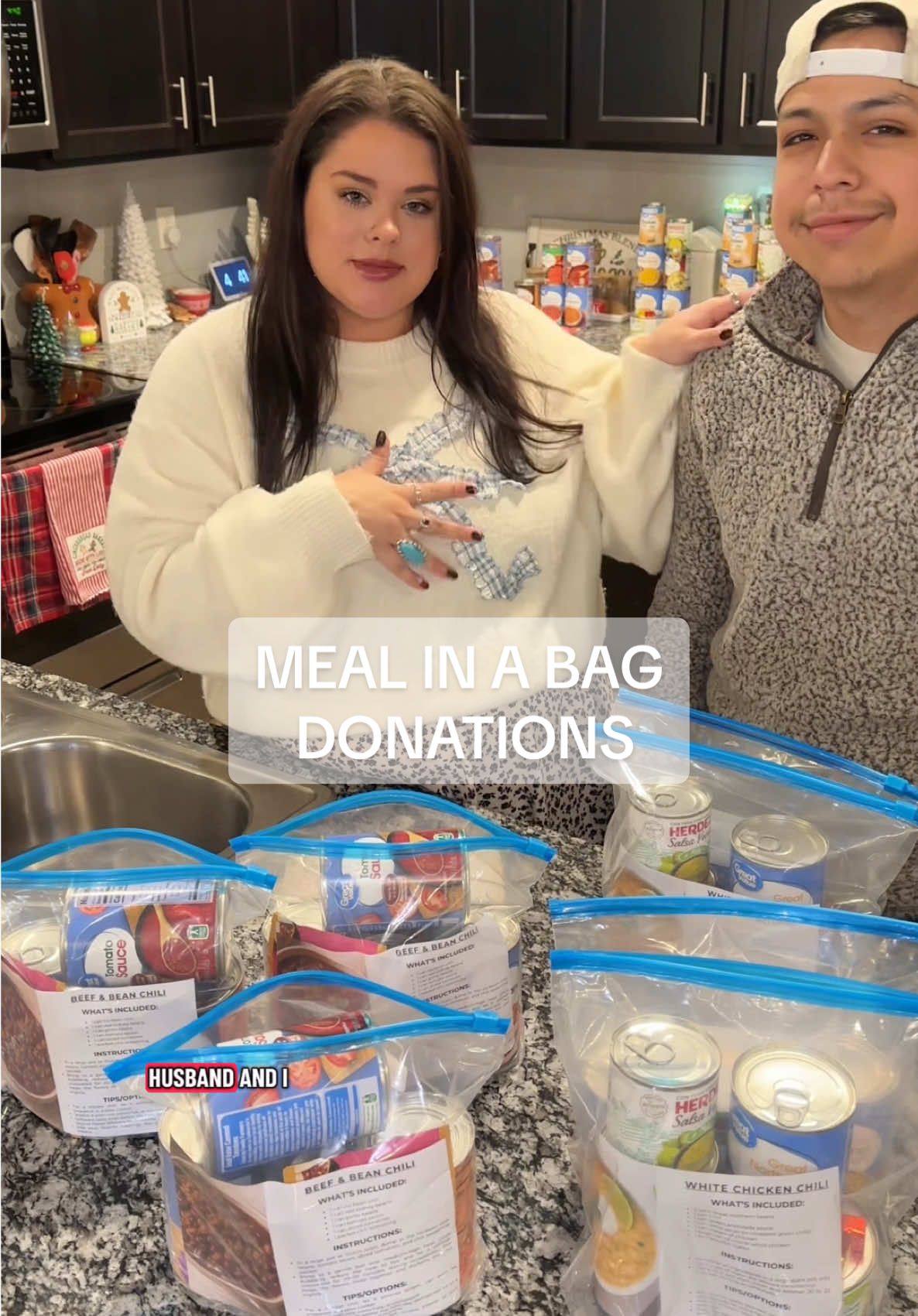 Huge shoutout to @Dollar Tree Dinners for this idea & the recipe cards!!! So excited to donate these meals!!!!! #fyp #christmas #donation #meals #foodpantry 