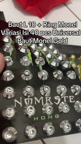 Baut L 10 + Ring Monel Variasi Isi 40 pcs Universal - Baut Monel Gold##univerrsal##bautl##bautL##bautmonel