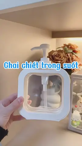 Chai đựng sữa tắm, dầu gội trong suốt #chaichiet #chaichiettrongsuot #chaidungsuatam #chaitrongsuot #chaidungdaugoi #dogiadung #decor #dodungtienich #xuhuong 
