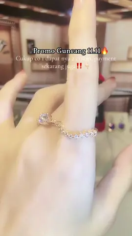 Promo guncang 11.11🔥stock menipis, siapa cepat dia dapat💍💎✨ #1111sale #tanggalkembar #paydaysale #promoguncang1111 #promo1111sale 