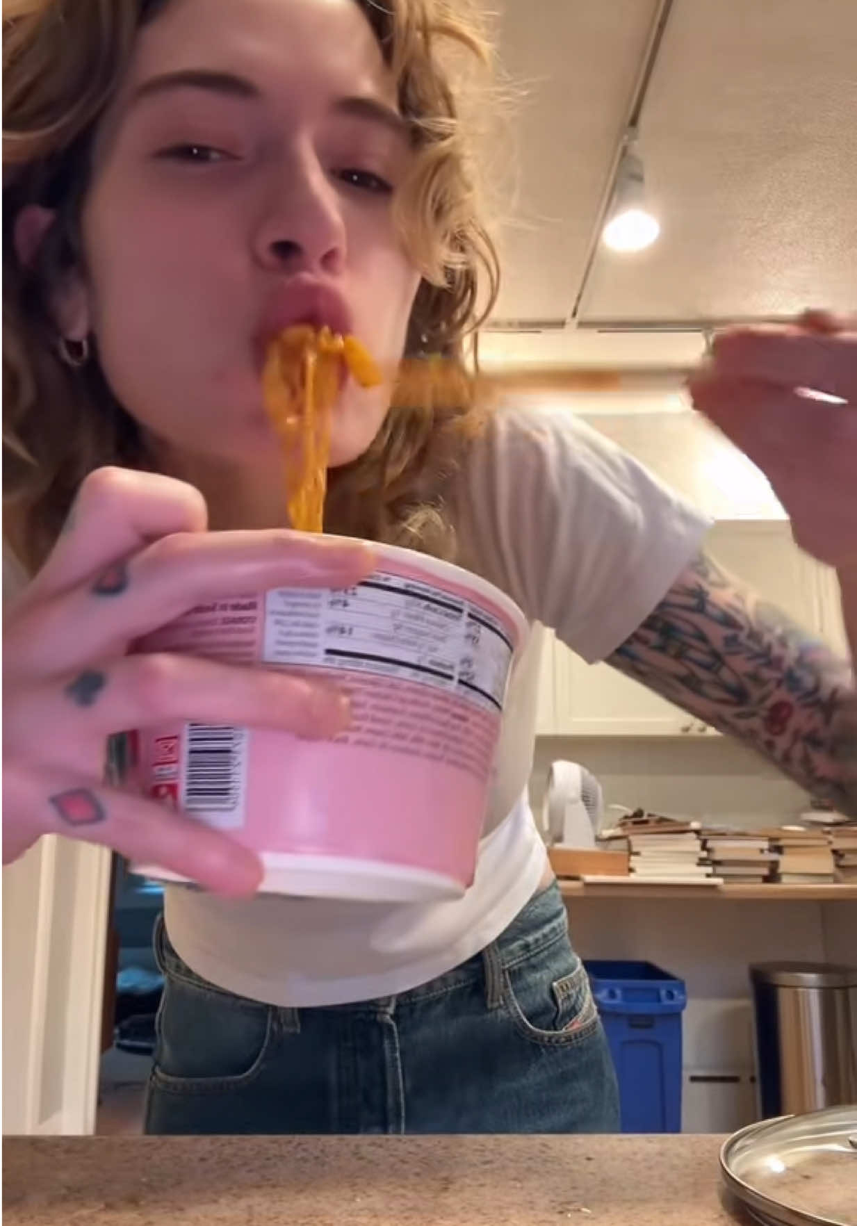 best idea ever omg #buldakcarbonara #buldakramen #buldak #ramen #mukbang 