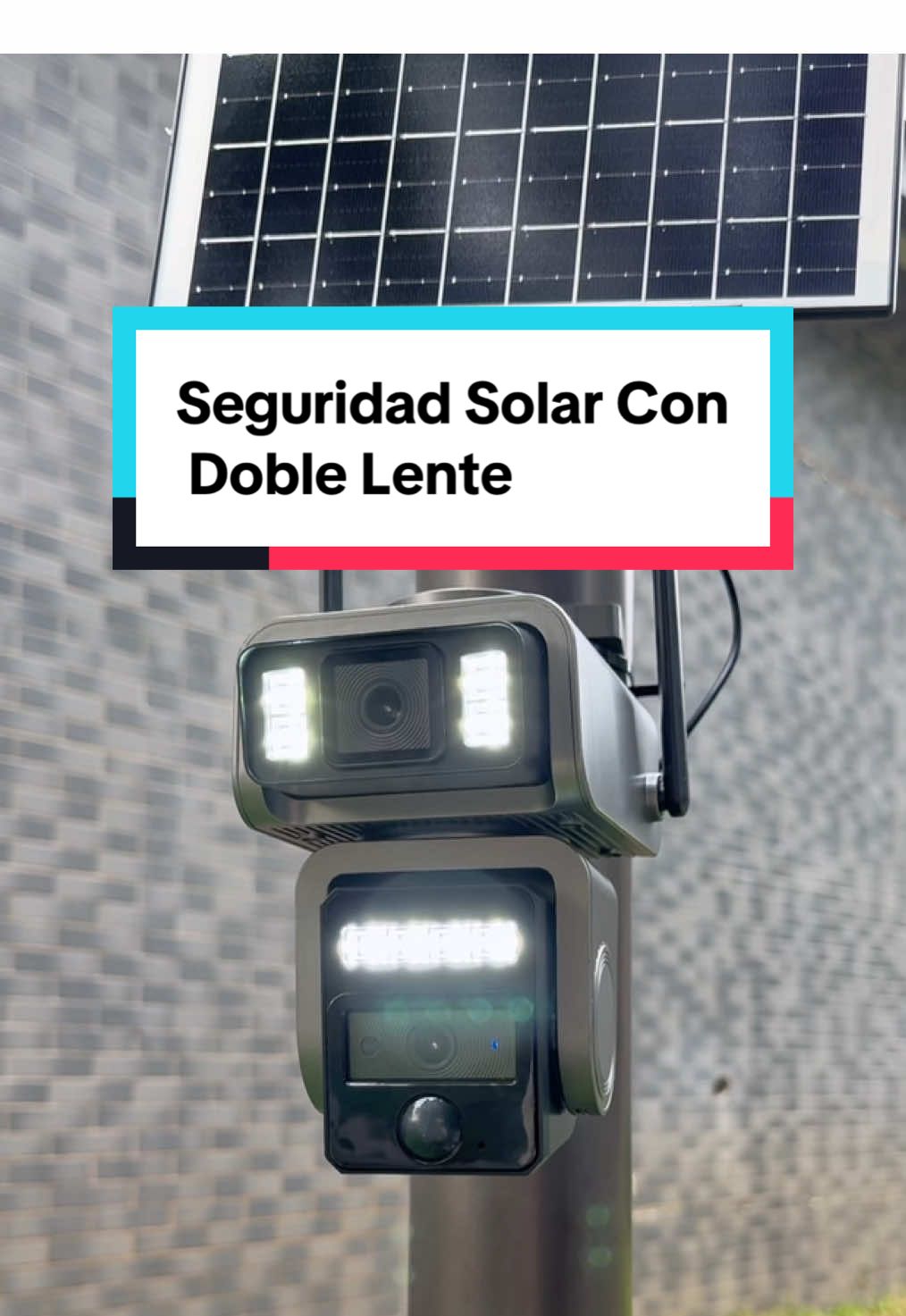 Easy to install for beginners! Solar dual-lens surveillance, no wiring HD image quality ,intelligent tracking#camara #securitycamera #camaradeseguridad #camaraconpanelsolar #tiktokshopblackfriday 