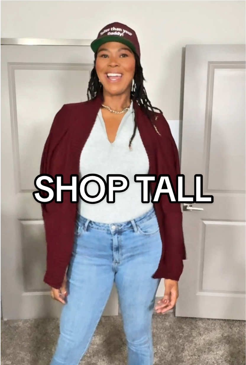 When you’re over 6 feet, “close enough” sizing just doesn’t cut it👏🏾 Tall brands aren’t a luxury—they’re a necessity. Because clothes should fit you, not fight you 💅🏾 6’4🦒| 👗Sz 12 | 👢Shoe 13 Bodysuit: @TJL Collection-Tall Girl Brand  Jeans: @Amalli Talli  Hat: @Above The Crowd LLC  Boots: @target (old) Sweater: @SHEIN  ^ ^ Follow me for more👇🏾 @SixFourUnicorn ^ ^ 🗣️Drop a comment below if you need links to any of the pieces I’m wearing🙂‍↕️ #TallGirlStyle #TallFashion #TallWomen #TallStyle #TallGirlApproved  