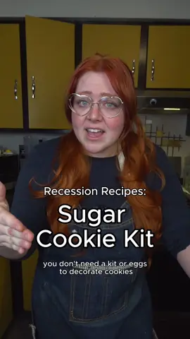 You don’t need a kit or eggs to decorate cookies with people you love.  [Yes, these can be made vegan and gluten free, you got this]!!! Please remember to eat and also, I love you.  Cookies:  1/2 C [115 g] butter 1/2 C [100g] sugar 1 egg or replacement 1 tbsp vanilla 1 tbsp baking powder 2 C [240 g] flour Egg Replacements:  1/4 C [60 ml] pumpkin 1/4 C [55 ml] applesauce 1/4 C [62 ml] banana 1/4 C [55 ml] aquafaba #creatorsearchinsights #cheap #budget #cookies #fyp 