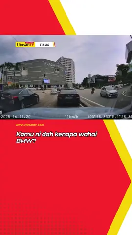 9 NOV 25: Sampai meloncat dia langgar Myvi tu 🫩 Kejadian berlaku berdekatan Plaza Pelangi di Johor Bahru, semalam. 📹: Video tular/DM kredit  #beritaditiktok #trendingnewsmalaysia #fyp #bmw #langgar 