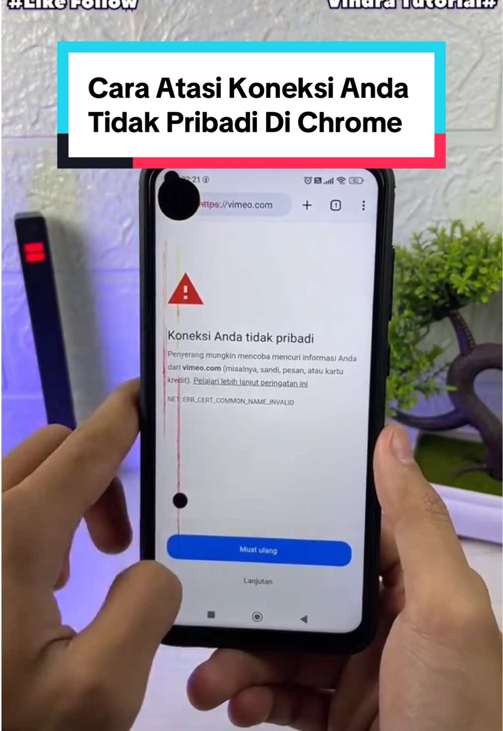 Koneksi anda tidak pribadi atau Situs tidak dapat dijangkau untuk atasinya mudah sekali!! #tutorial #chrome #vindratutorial #tutorialandroid #fyp 