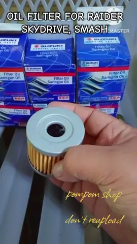 GENUINE OIL FILTER FOR RAIDER SKYDRIVE SMASH #raideroilfilter #motorcyclesoftiktok #fyp #affiliatemarketing #motorcycleoilfilter 