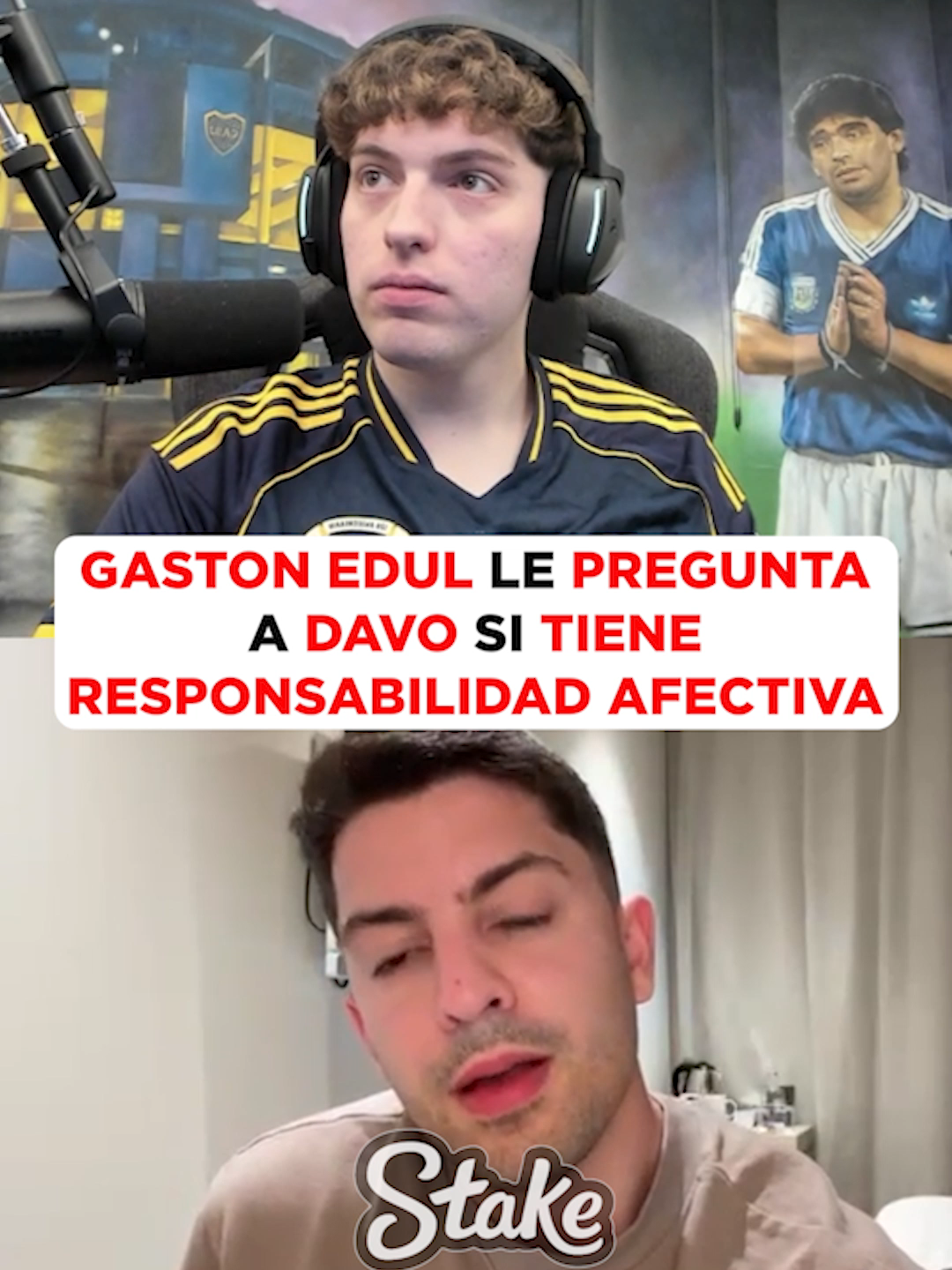 GASTON EDUL LE PREGUNTA A DAVOO SI TIENE RESPONSABILIDAD AFECTIVA Y LLORA #argentina #kick #davooxeneize #gastonedul #lacobraaa #bocajuniors #puerrul #triste #sadboy