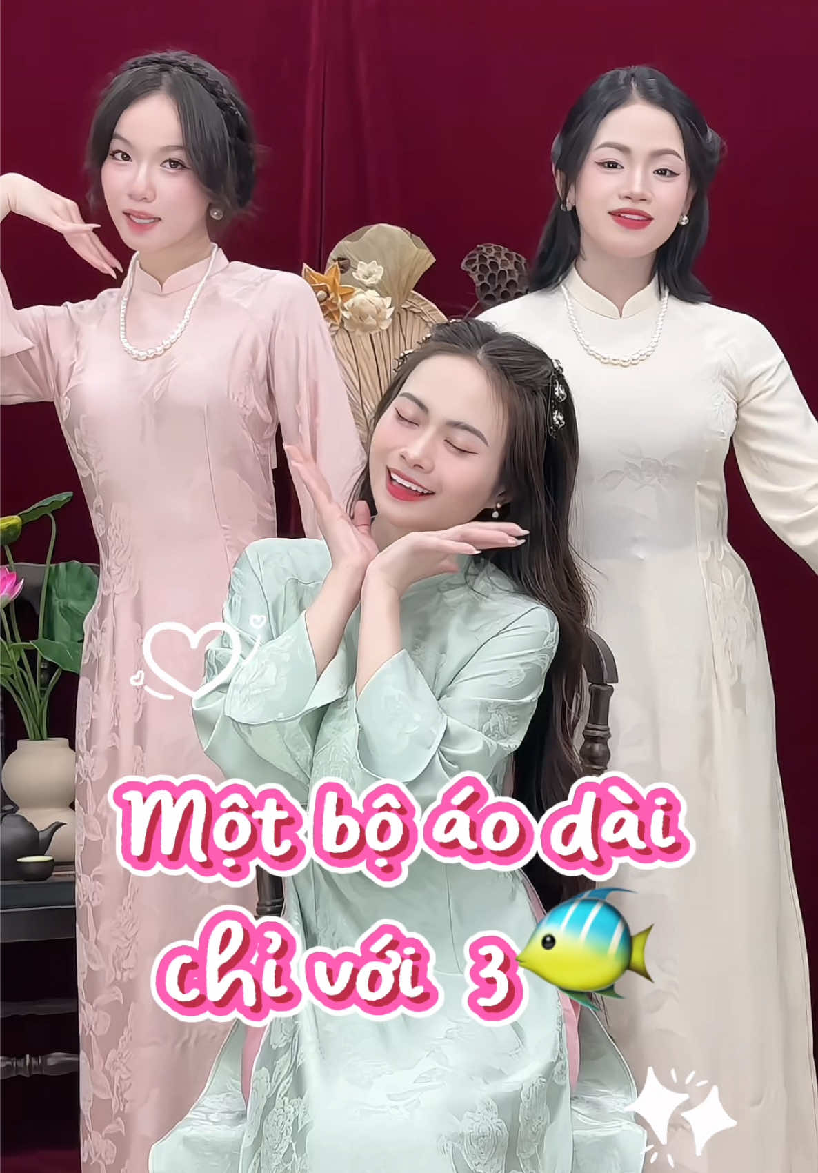 Chị nào mà dặm ngõ thử ngay mẫu áo dài này nha 💕