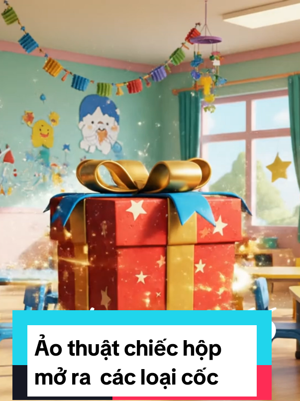 🌹🌹🌹ảo thuật chiếc hộp biến ra các loại cốc #ai #mamnon #xuhuongtiktok #tranlymamnon66 #giaovien 