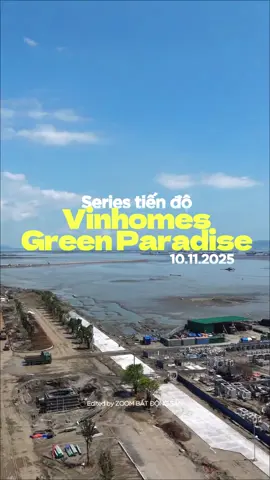 Cập nhật tiến độ công trường Vinhomes Green Paradise Cần Giờ - Dự kiến cuối năm 2025, khu vực Ddại lộ trung tâm và tuyến giao thông chính sẽ hoàn thiện nền hạ tầng, sẵn sàng cho giai đoạn xây dựng khu đô thị biển hiện đại bậc nhất Đông Nam Á. #NhipSongCanGio #VinhomesGreenParadise #zoombatdongsan #cangiobeach 