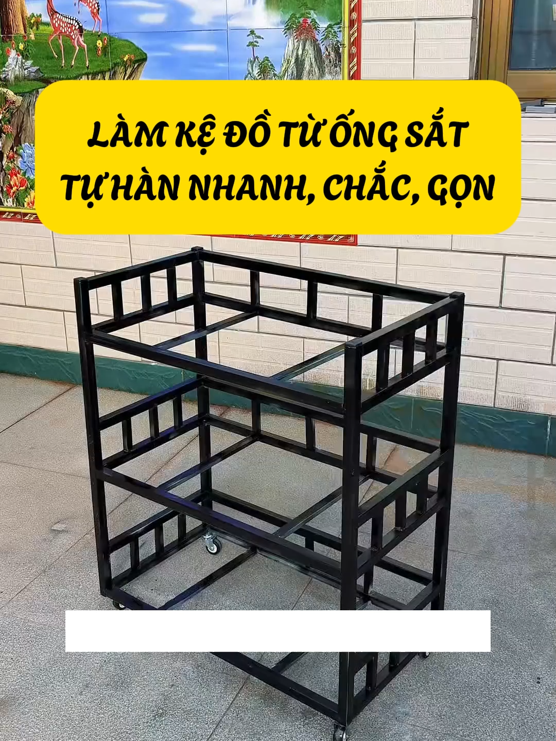 Kệ Để Đồ Từ Ống Sắt - Tự Hàn Nhanh, Chắc, Gọn #kinhcanreview #xaynha #nhadep #noithat #xaydung