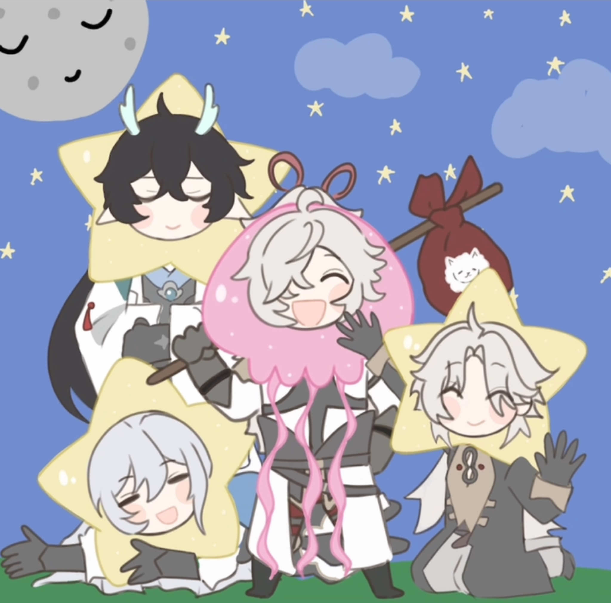 Bon bon bon! These are my babies @@Heartgum!Jing Yuan is the cutest ##highcloudquintet##HonkaiStarRail##hoyocreators##fyp##alienstage