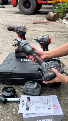 Bộ combo 3 máy HuKan kèm 2 pin 15 cell #maymaipin#maykhoanpin#bulongpin #hukan