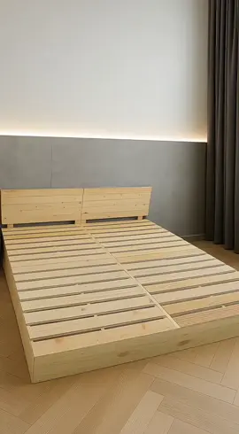 Giường ngủ pallet gỗ thông cao 10cm #xuhuong #giuongngudep #giuongpallet 