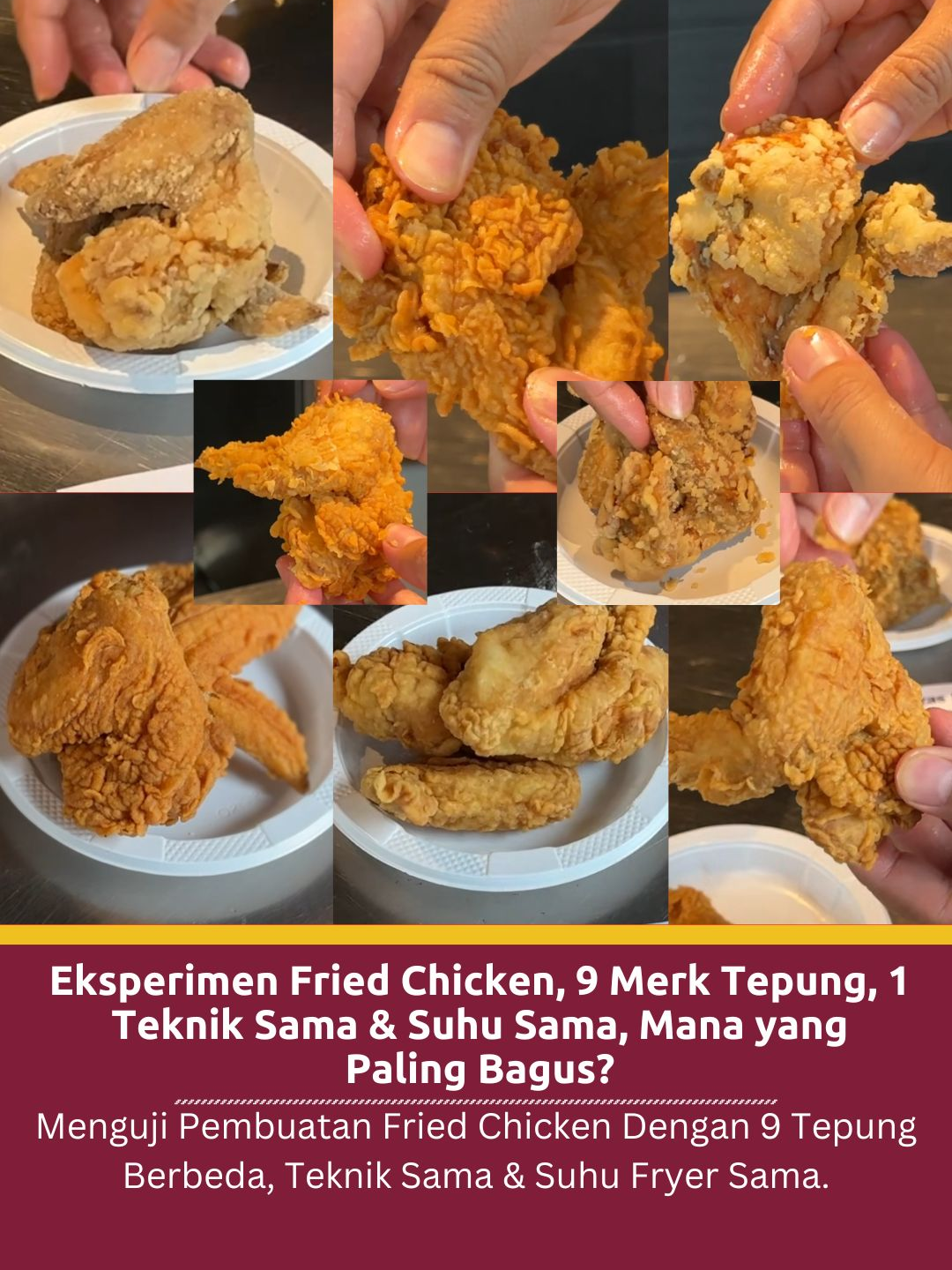 Beda Merk, Beda Keriting! Ini Bukti Kalau Tepung Bukan Sekadar Merek Dagang #friedchicken #friedchickenindonesia #friedchickenasmr #friedchickenfriday #ayamgoreng #ayamgorengjogja #ayamgorengsurabaya #mieayamsemarang #deepfryer #deepfryers #deepfryermurah #warmer #oilfilter #ideusaha #usahaviral #usahakekinian