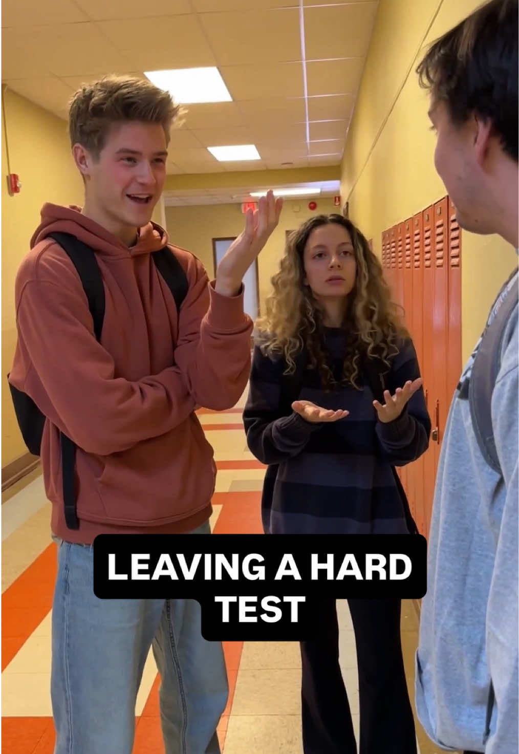 gotta flip the paper over #americanhighshorts #highschool #test #popquiz