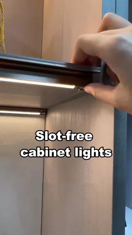 Cabinet shelf rotating light. #lamp #light #led #smarthome #lightingdecor 
