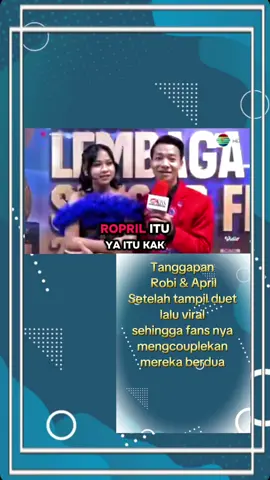 Wawancara Kiss dengan Robi & April DA7 di sela-sela acara Lembaga Sensor Film(LSF) di Indosiar dan Vidio  #robida7 #aprilda7 #ropril #dangdutacademy7 #fyp 