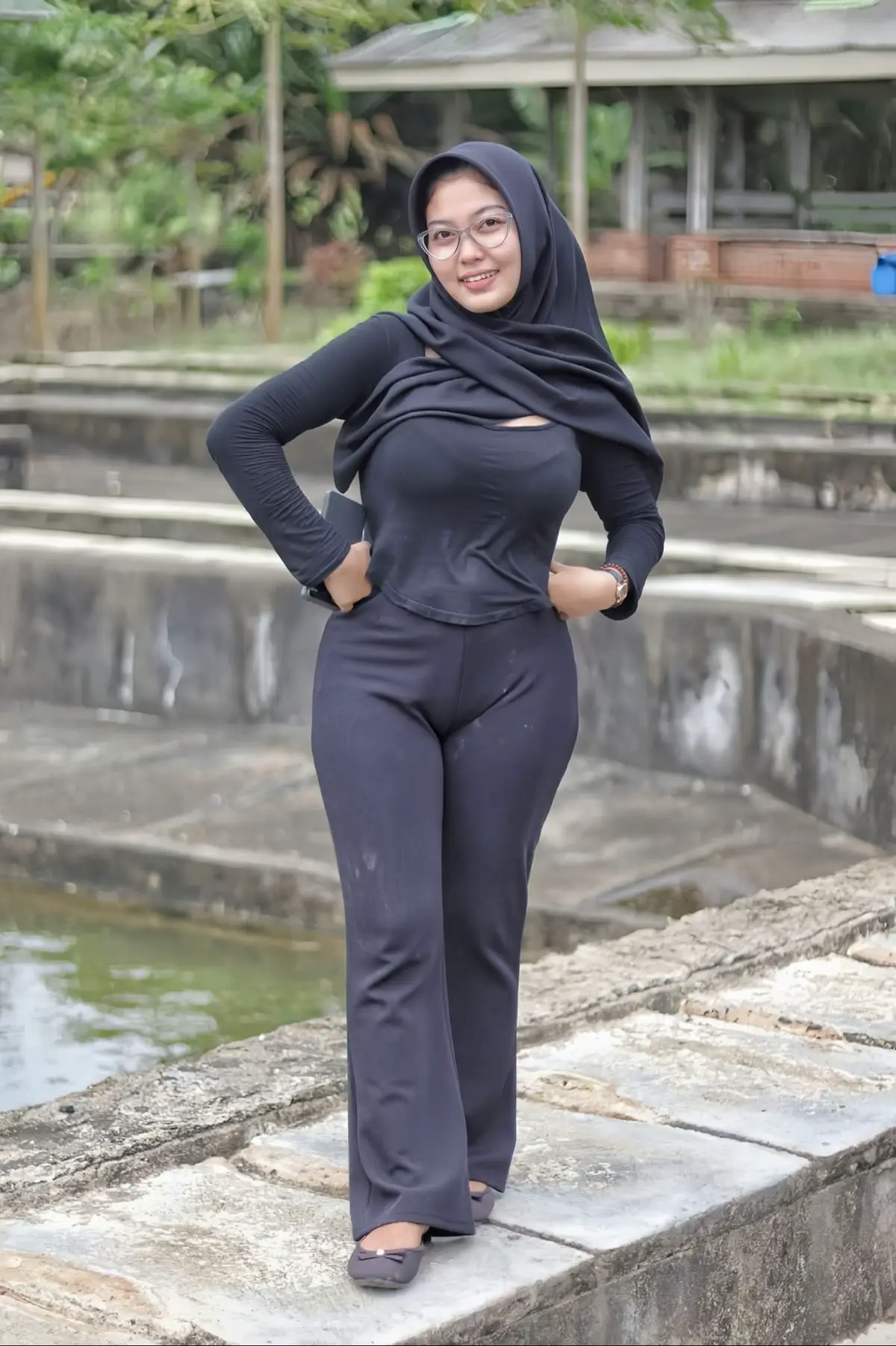 Yuhuuu #fullbody #bodygoals #hijabstyle #fyppppppppppppppppppppppp 