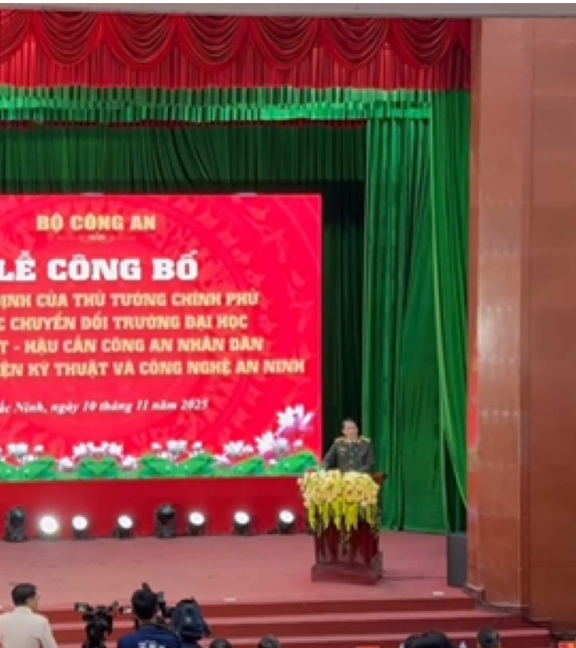 Phát biểu của đồng chí Bộ trưởng Bộ công an Đại tướng  Lương Tam Quang trong ngày đổi tên trường thành Học viện kỹ thuật và công nghệ an ninh #hocvienkythuatvacongngheanninh #t36 #cand 