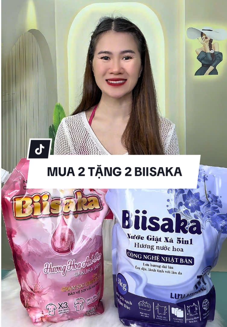 Mua 2 tặng 2 nước giặt xả Biisaka #nuocgiat #nuocgiatxa #nuocgiatbiisaka #giadungtienichkent68 
