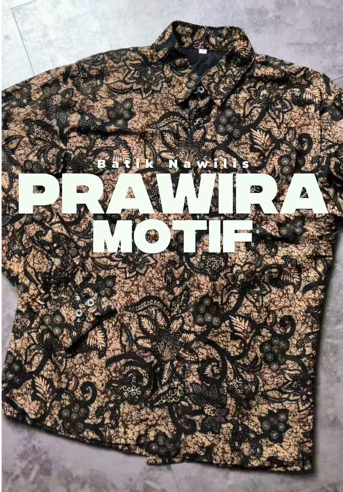 Buat yang lagi cari batik dengan cuttingan slimfit dan motif elegan, kita dari batik nawilis ada nih baju batik dengan motif prawira baju batik best seller dari kita, perpaduan warna hitam dan cream. Terbuat dari bahan katun premisima yang adem dan lapis furing dibagian dalam. Tunggu apalagi, buruan cekout sekarang juga ya #batiknawilis #batikpria #kemejabatik #rekomendasioutfit #batikviral 