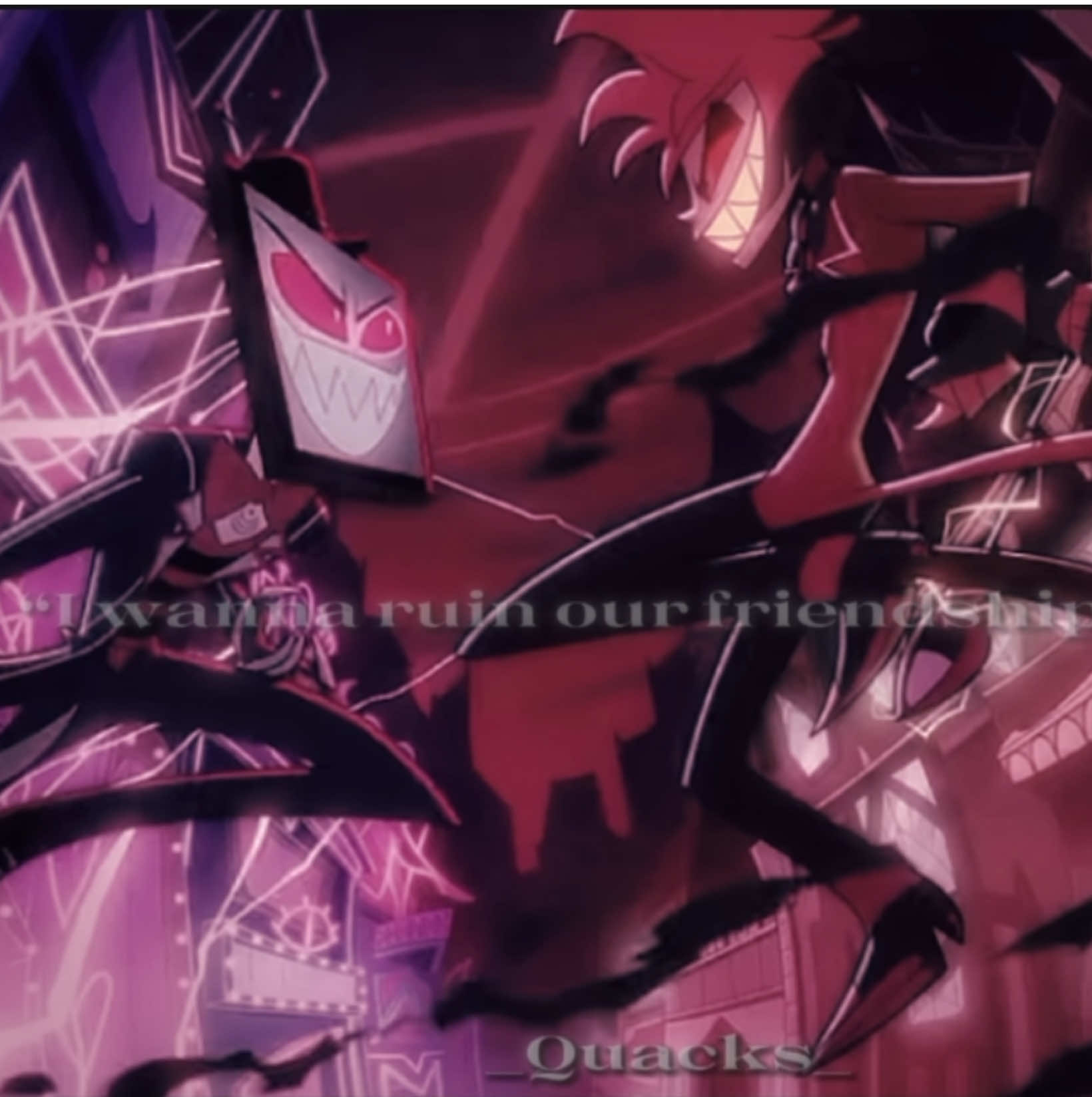 GRRR MY COMPLICATED AND SAD BABIES💔😖#radiostatic #radiosilence #fyp #foryoupage #hazbinhotelseason2 ( anywho silly lil idea I hadddd! Grrr bad ah quality tsk….)