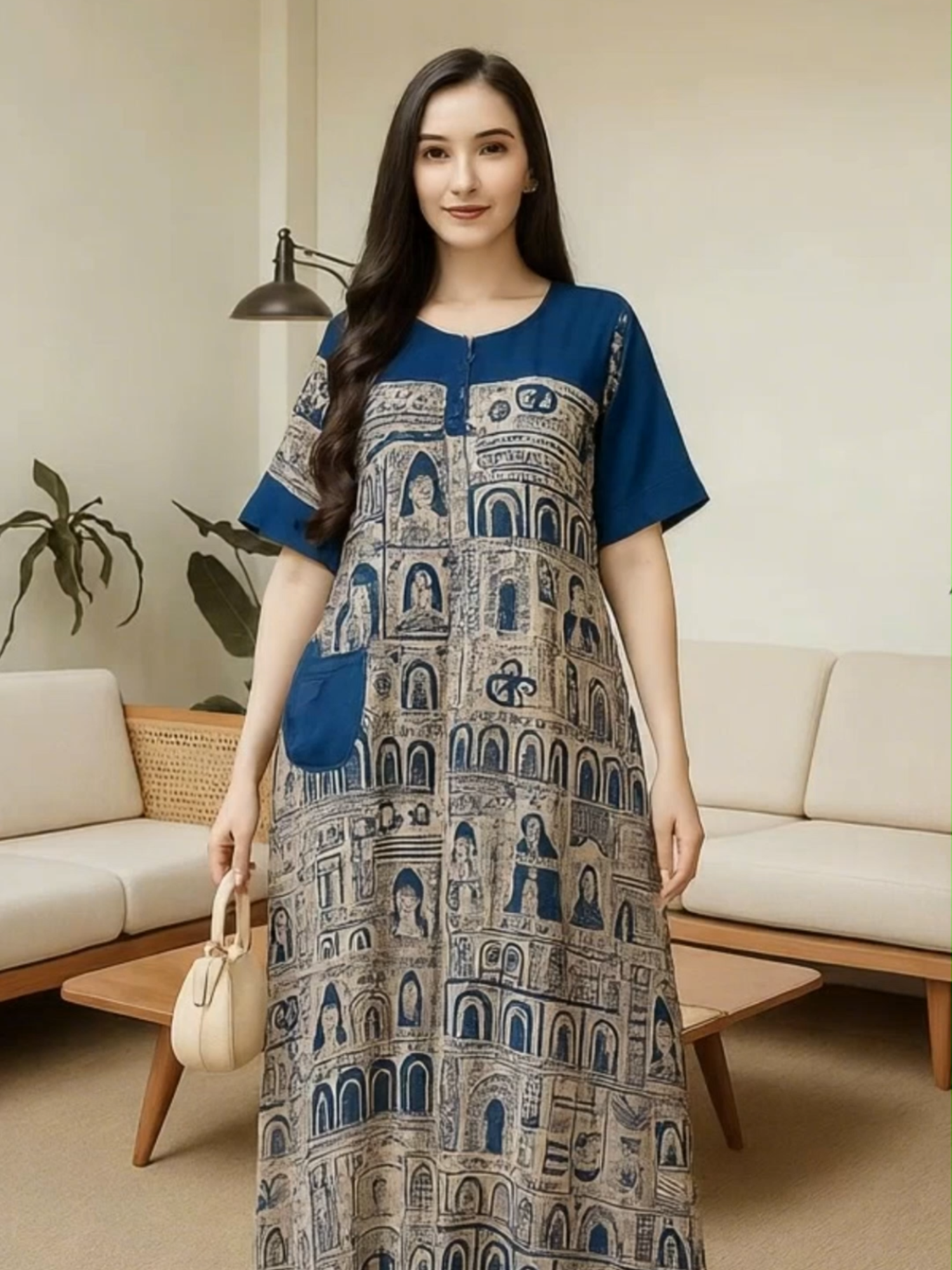 SEDRES MESIR  JUMBO KOMBINASI #dress #daster #gamis