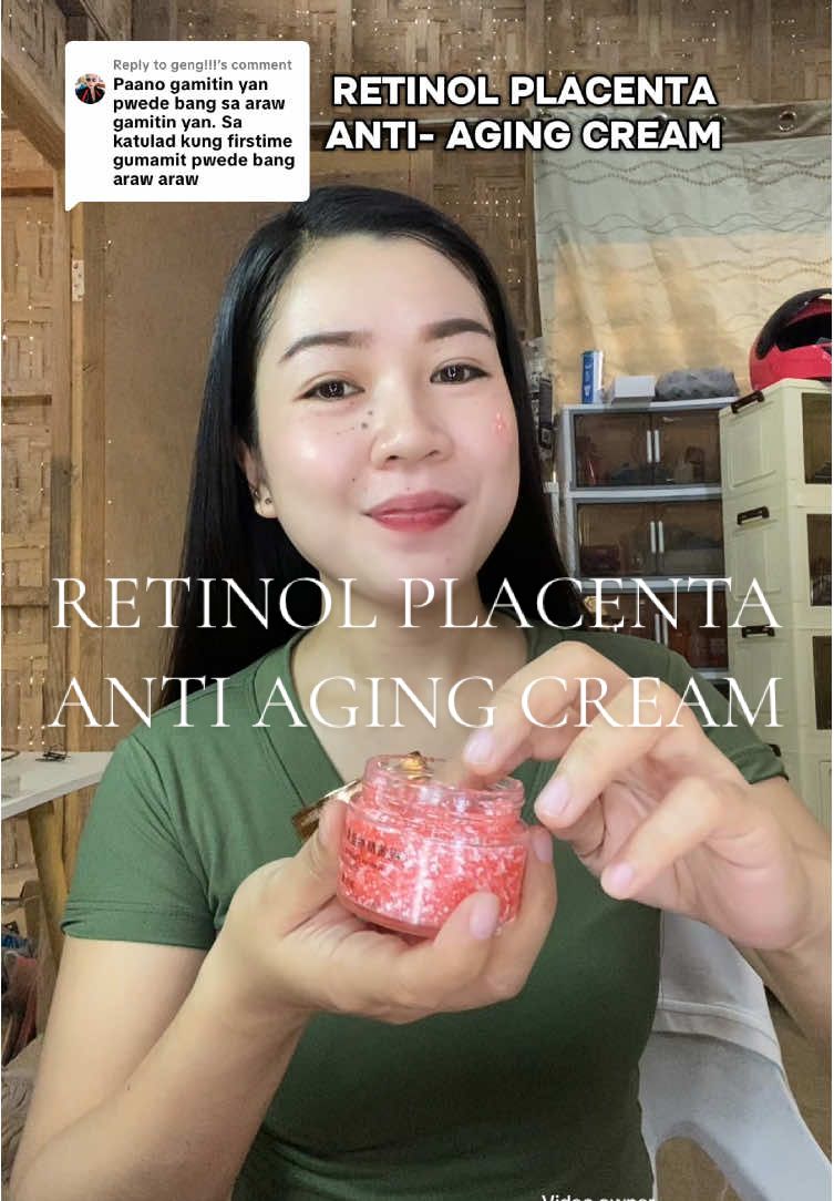 Replying to @geng!!! Pwedi nyo sya gamitin every night,ibabad lang and kinabukasan nyo na sya banlawan! #retinolplacentadragonsbloodcream #retinolbloodcream #retinolmoisturizer #retinolplacenta #retinolcream 