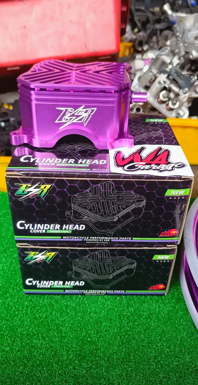 Hot Item Katanya,Tak Purple Tak Kawan👿🟣 Tq Bos Adib Ejas Cap Head Y16💪 Stock Cover Head ESR y16 Ada Masuk,Minat Roger Je..🔥🚀 #y16 #vvagarage #vvaon🚀 #redleo  @esr_motor @esrshahalam 