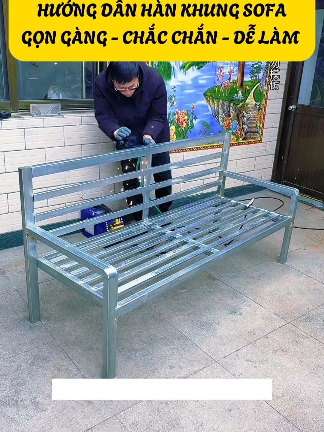 Hướng Dẫn Hàn Khung Sofa - Gọn Gàng - Chắc Chắn - Dễ Làm #kinhcanreview #xaynha #nhadep #trangtri