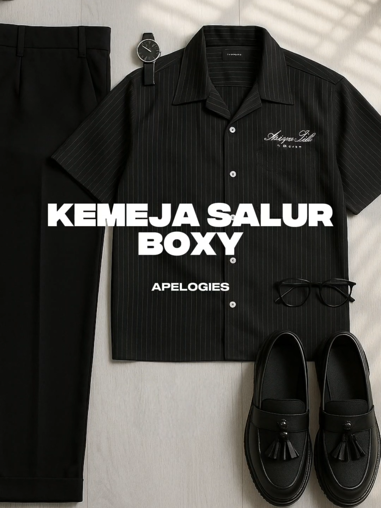 kemeja salur boxy cakep nih bree #kemeja #outfit #rekomendasioutfit #outfitideas #outfitinspiration 