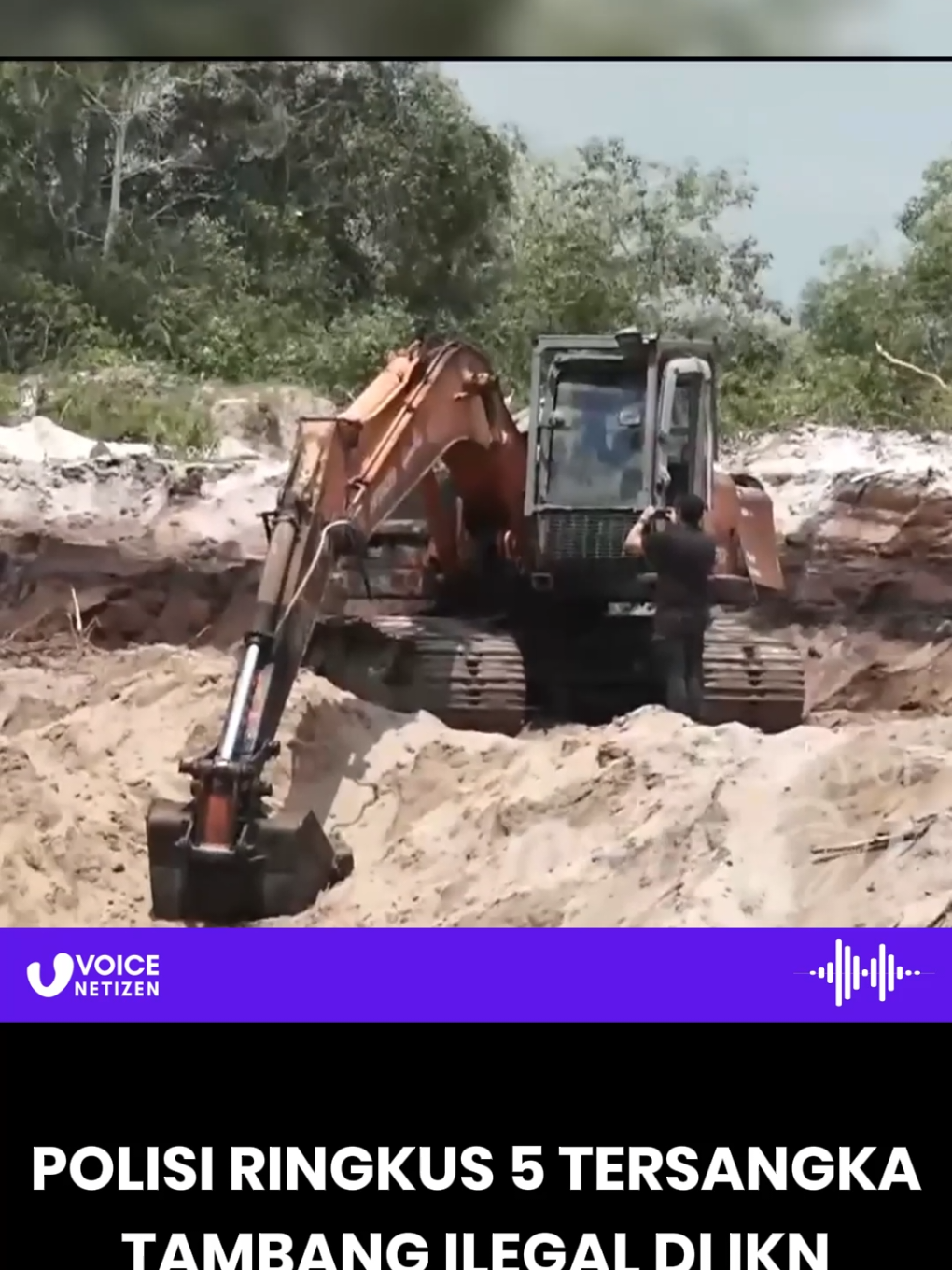Polisi ringkus 5 tersangka tambang ilegal di ikn #ikn #tambang #polisi #kasus #berita 