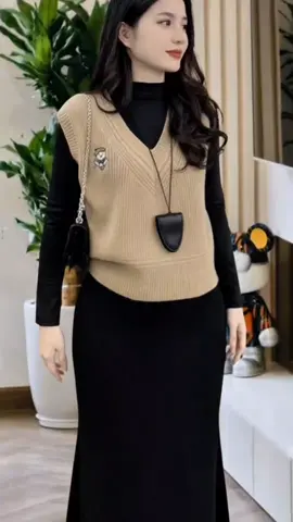 Áo gile len nữ thêu gấu thuỷ thủ len dày dặn #tiktok #thơitrangnu #aolen #dothudong #aonu 