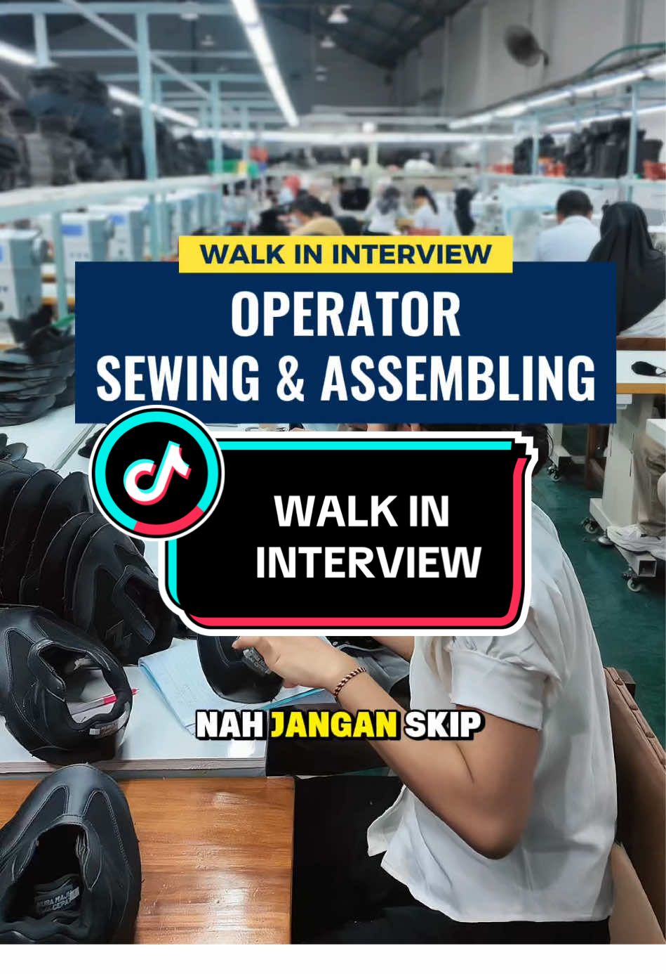 🚨OPEN WALK IN INTERVIEW🚨 PT CPI sedang membuka lowongn pekerjaan posisi: SEWING(Penjahit) & ASSEMBLING (Perakitan Sepatu) 🗓️: 10-13 November 2025 📍: Datang langsung ke PT CPI yaa#produksisepatu #pabriksepatu #sepatuwanita #lokerpabrik #sepatusport 