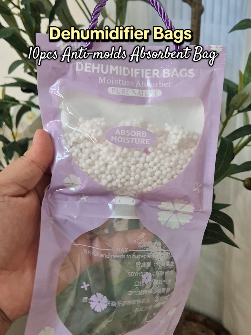 10pcs Wardrobe Hanging Moisture Absorbent Bags Anti-molds Desiccant #dehumidifier #dehumidifierbenefits #moistureabsorbentbag #dehumidifiers #dehumidifierbag 