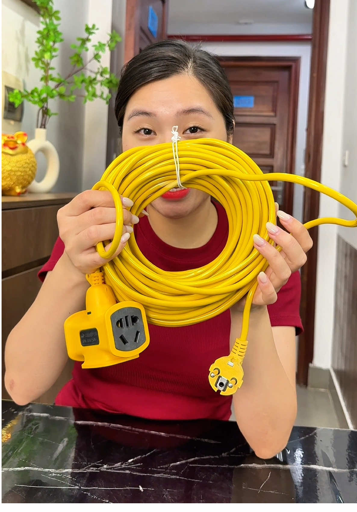 Cuộn Dây Điện Dài 10M,20M,30M kèm ổ cắm phích đúc. #daydien30m #ocamdien #xuhuong #bongbuongbinh 