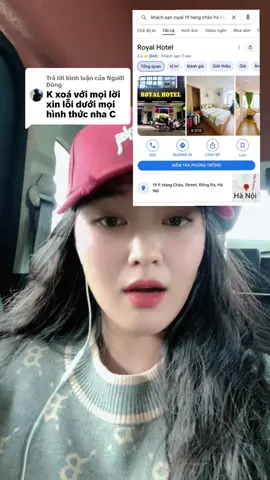 Trả lời @Người Dùng dạ e cũng k còn cần lời xin lỗi nữa rồi , với e dvu v qá dở ui 🥲 19 hàng cháo , khách sạn royal hotel xin m.n luôn đừng ở đó ..