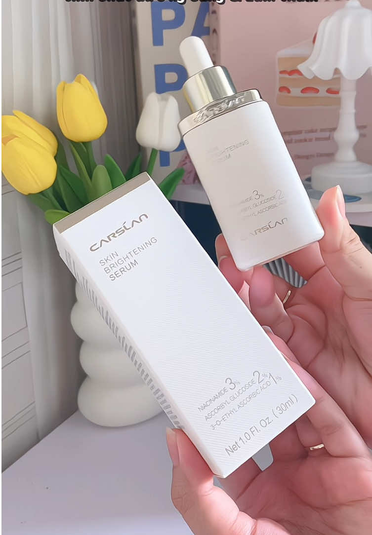 Tinh Chất Dưỡng Sáng Da và Mờ Thâm Nám Carslan 💦 #carslan #tinhchatsangdacarslan #duongdasangmin #duongtrangda #mothamnam 
