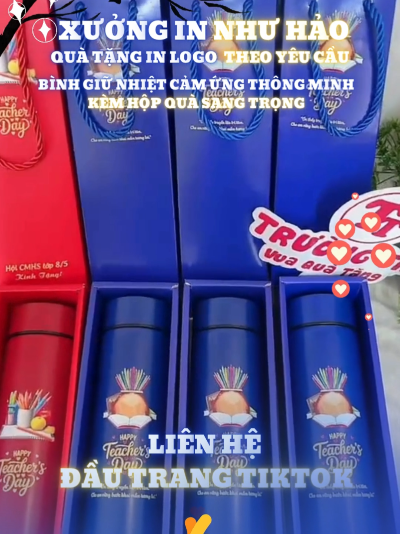Bình Giữ Nhiệt Cảm Ứng Thông Minh – Giải Pháp Giữ Nhiệt, Giữ Phong Cách & Giữ Thương Hiệu! Trong cuộc sống hiện đại, một chiếc bình giữ nhiệt cảm ứng thông minh không chỉ đơn thuần là vật dụng giữ nước nóng – lạnh, mà còn là phụ kiện công nghệ thời trang, thể hiện phong cách sống năng động, tinh tế và hiện đại. Đặc biệt, bình giữ nhiệt cảm ứng thông minh in logo doanh nghiệp đang là xu hướng quà tặng cao cấp được nhiều công ty, thương hiệu và tổ chức lựa chọn trong các dịp hội nghị, tri ân khách hàng, hay chương trình marketing. 🌟 ƯU ĐIỂM NỔI BẬT CỦA BÌNH GIỮ NHIỆT CẢM ỨNG THÔNG MINH Màn hình cảm ứng hiển thị nhiệt độ chính xác: Chỉ cần chạm nhẹ lên nắp, bạn sẽ thấy ngay nhiệt độ nước bên trong, giúp kiểm soát dễ dàng khi dùng cho trẻ nhỏ, người cao tuổi hay pha sữa. Công nghệ giữ nhiệt vượt trội: Nhờ cấu tạo 3 lớp (thép không gỉ 304 – lớp chân không – lớp cách nhiệt), nước nóng giữ được 6–12h, nước lạnh lên đến 24h. Thiết kế hiện đại – sang trọng: Màu sơn tĩnh điện mịn, logo có thể in hoặc khắc laser chống trầy, phù hợp làm quà tặng doanh nghiệp, nhân viên văn phòng, học sinh, sinh viên. Dung tích phổ biến 500ml – 800ml: Gọn gàng, vừa tay, tiện mang đi học, đi làm, du lịch hay tập thể thao. Chất liệu an toàn tuyệt đối: Lõi inox 304 không gỉ, nắp silicon chống rò rỉ, đảm bảo sức khỏe người dùng. 🎁 BÌNH GIỮ NHIỆT CẢM ỨNG THÔNG MINH – QUÀ TẶNG DOANH NGHIỆP Ý NGHĨA Dành cho doanh nghiệp, trường học, tổ chức muốn tri ân khách hàng, nhân viên hoặc đối tác. Có thể in logo, slogan hoặc thông điệp thương hiệu để quảng bá hình ảnh chuyên nghiệp. Thích hợp cho sự kiện, hội thảo, lễ khai trương, quà Tết, quà tri ân. Tạo cảm giác cao cấp – bền đẹp – mang dấu ấn thương hiệu riêng biệt. 🏭 XƯỞNG IN NHƯ HẢO – CHUYÊN IN BÌNH GIỮ NHIỆT CẢM ỨNG THÔNG MINH THEO YÊU CẦU Tại Xưởng In Như Hảo, chúng tôi cung cấp dịch vụ in ấn, khắc logo, thiết kế hộp quà tặng cho bình giữ nhiệt thông minh với: ✅ Công nghệ in UV, in nhiệt, khắc laser hiện đại – bền màu, không bong tróc. ✅ Hỗ trợ thiết kế miễn phí theo bộ nhận diện thương hiệu của doanh nghiệp. ✅ Nhận in số lượng ít – giá xưởng – giao hàng toàn quốc. ✅ Cung cấp nhiều mẫu bình: bình cảm ứng nắp gương, bình cảm ứng LED, bình giữ nhiệt inox 304 cao cấp. 💡 QUY TRÌNH ĐẶT HÀNG NHANH GỌN TẠI NHƯ HẢO Gửi mẫu logo hoặc yêu cầu thiết kế. Duyệt demo 3D miễn phí. In, khắc logo theo mẫu duyệt. Đóng gói – giao tận nơi. #binhgiunhiet #binhgiunhietthongminh 
