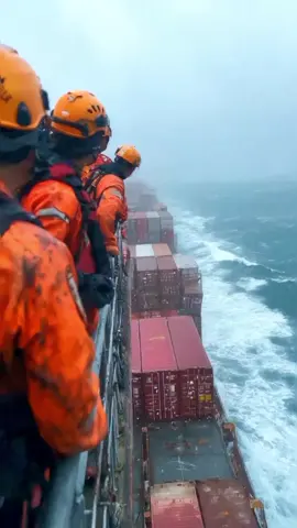 North sea dangerous view north sea ocean waves Atlantic Containership cargoship port #northsea #containership #ocean #cargoship #stroms 