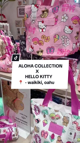 For my hello kitty girlies! This collection is super cute! A lot was sold out but they still had a good amount of the collection available in store. This @ALOHACollection x @hellokitty  is real cute! 💕🌸 #alohacollection #hellokitty #fyp #oahu #hellokittycollection 
