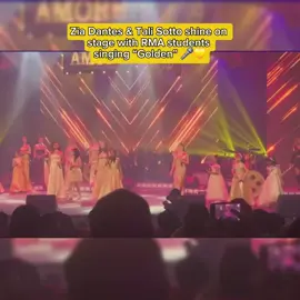 Zia Dantes and Tali Sotto share the stage with RMA students, dazzling the crowd with their rendition of “Golden.”