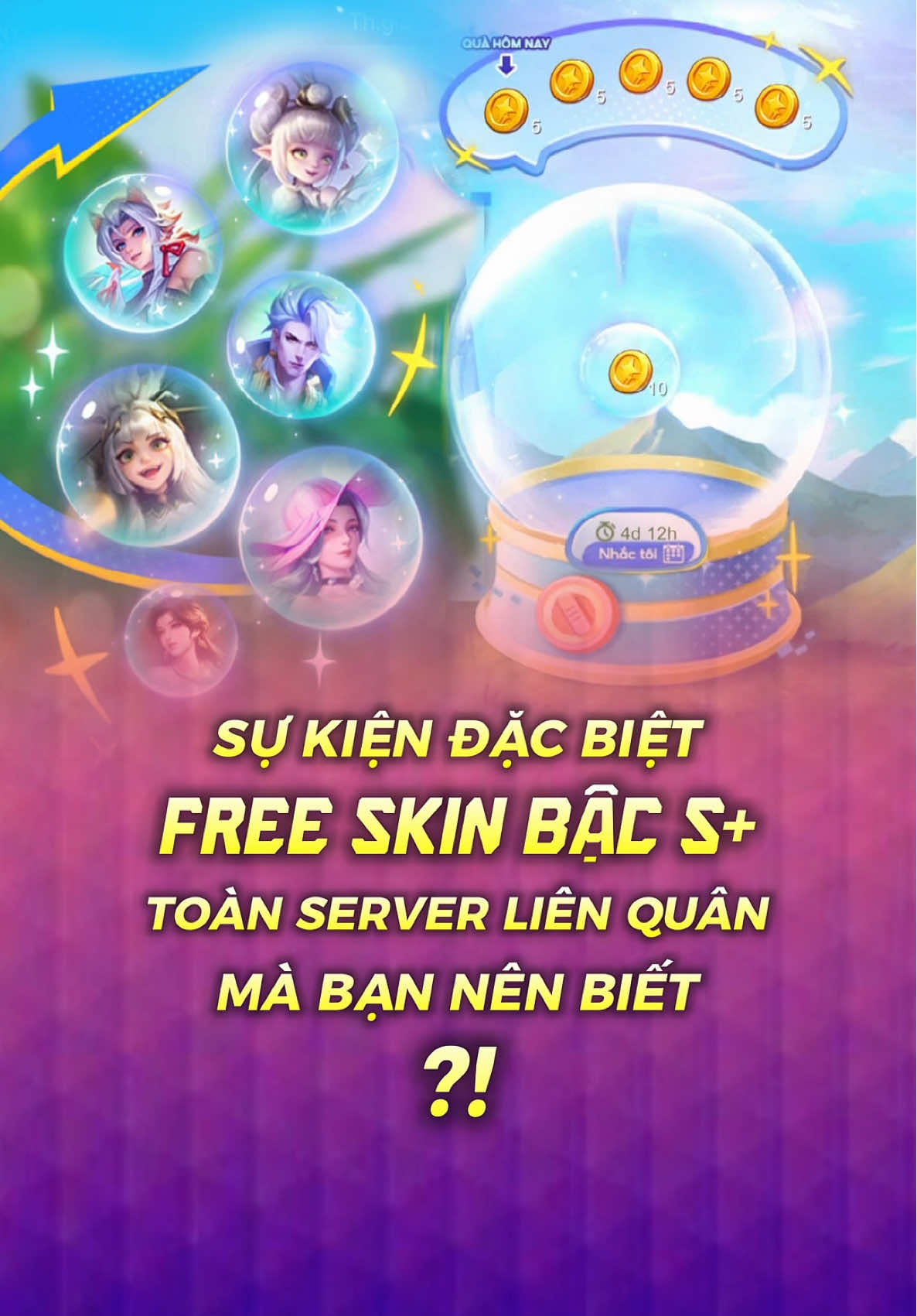 Sự Kiện Free Skin lên đến Bậc S+ toàn Server Liên Quân 💗 #lienquan #lienquanmobile #Archangel2909 #lienquanmobile_garena 