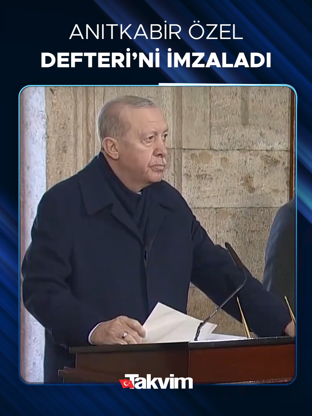 Başkan Erdoğan Anıtkabir Özel Defteri'ni imzaladı. 🗣️