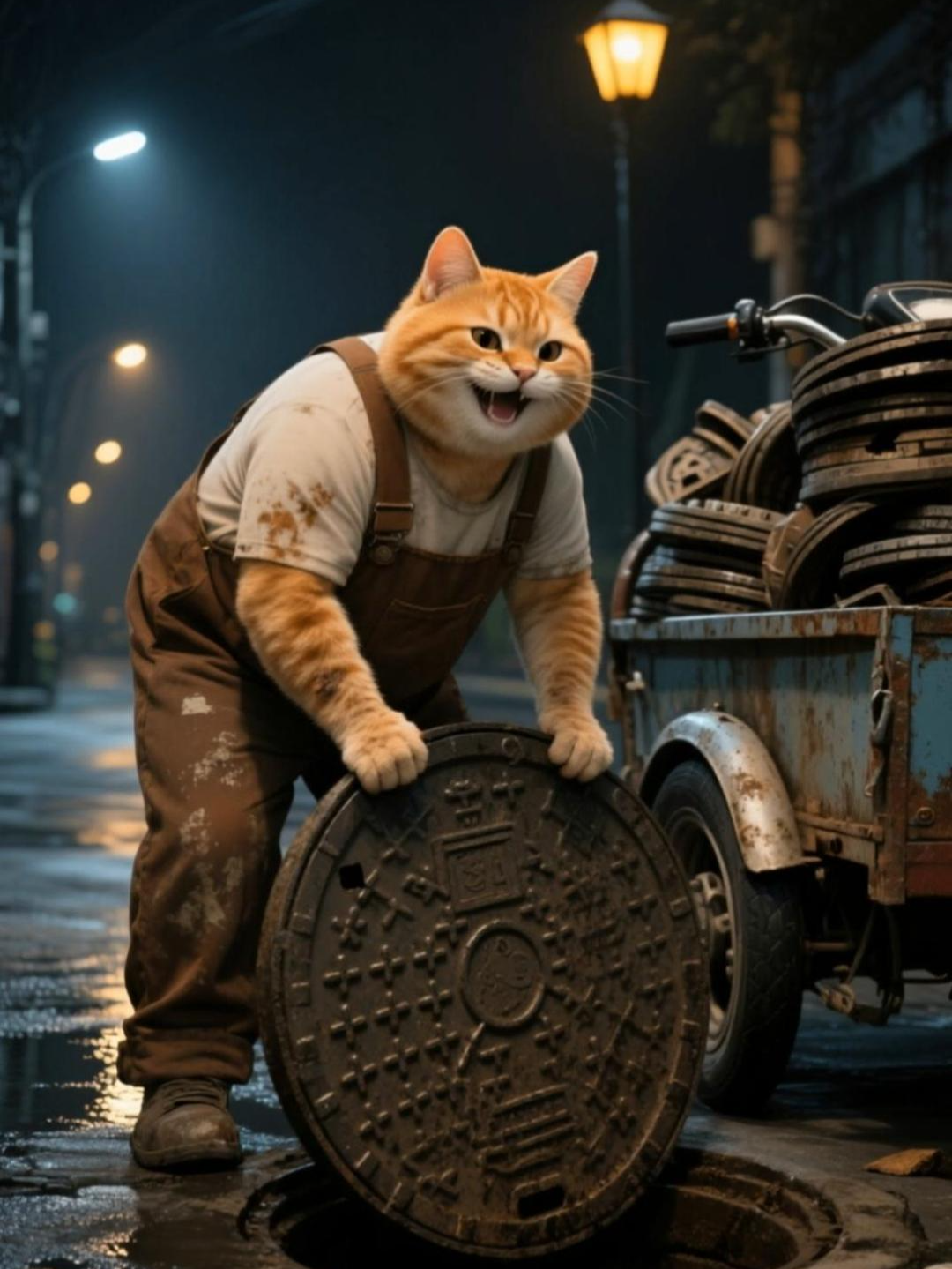 The ways for the fat orange cat to make money#catvideo #funnycat #foryou #fyp