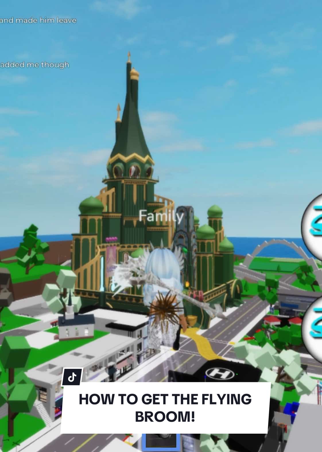 How to get the flying broom in brook haven! #brookhaven #wicked #roblox 