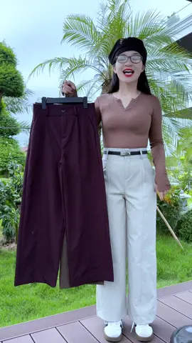 Quần kaki ống suông mềm mát chân ái cho cả bốn mùa #viralvideo #quankakiongsuong #lanlan93 #